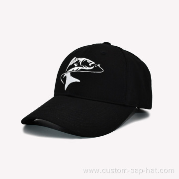Flat Embroidered Shark Pattern Baseball Cap